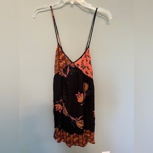 Free People intimately back dress with boho floral designs